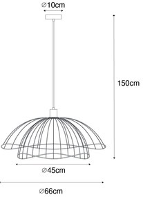 Lampada a sospensione di design bronzo 45 cm - Pua