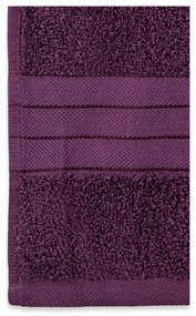 Set di 4 asciugamani in spugna di cotone bordeaux 50x100 cm - Good Morning