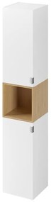 Colonna per mobile bagno Modern SENSEA 2 ante P 30 x L 30 x H 161.6 cm bianco e miele laccato truciolare