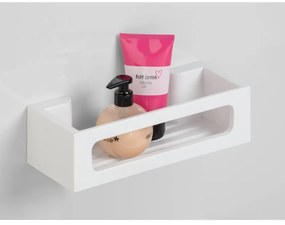 Mensola da bagno senza foratura bianco opaco in plastica con aggancio Turbo-loc Bralia – Wenko