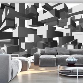 Fotomurale  Grey notes  Colore Grigio, Dimensioni e Misure 100x70