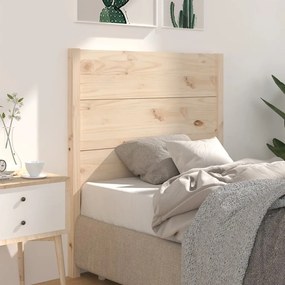 Testiera Per Letto 96x4x100 Cm İn Legno Massello Di Pino /