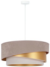 Duolla - Lampadario a sospensione con filo KOBO 1xE27/15W/230V diametro 45 cm beige/oro/color crema