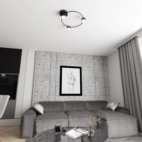 Plafoniera LUCIO 3xGX53/12W/230V nero