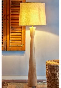 Lampada da terra beige con paralume in tessuto (altezza 130 cm) Leonor - Bloomingville