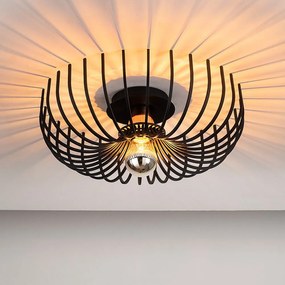 Apparecchio da soffitto nero , ø 36 cm Aspendos - Opviq lights