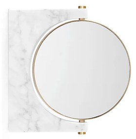 Audo Copenhagen - Pepe Marble Specchio Muro Brass/White Audo Copenhagen