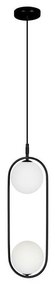 Lampadario a sospensione con filo CORDEL 2xG9/28W/230V nero
