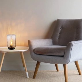 Globo 16046TA - Lampada da tavolo DARINA 1xE27/60W/230V marrone