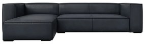 Divano angolare in pelle blu scuro (angolo sinistro) Madame - Windsor &amp; Co Sofas
