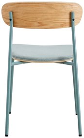 Sedie da pranzo in set verdi/di colore naturale 2 pz Adriana – Marckeric