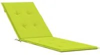 Cuscino per Sdraio Verde Brillante (75+105)x50x3 cm cod mxl 54805