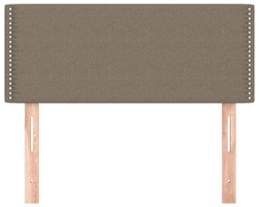 Testiera tortora 90x5x78/88 cm in tessuto