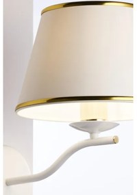 Jupiter 2086 - Lampada da parete SAMBA 1xE27/15W/230V bianco/oro