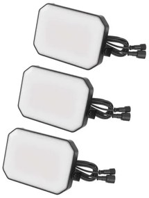 SET 3x LED RGBIC Proiettore da esterno dimmerabile LED/14W/230V 3000-6500K IP65 Wi-Fi Tuya