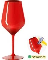 Calice vino in tritan 470 ml rosso