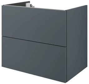 Mobile da bagno sotto lavabo SENSEA Neo laccato lucido L 75 x H 64 x P 48 cm 2 cassetti, lavabo non incluso