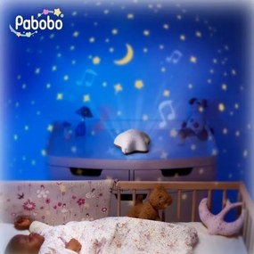 PABOBO - Proiettore con melodia STAR 3xAA beige