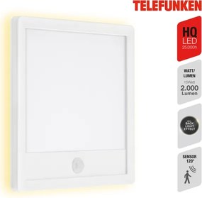 Telefunken 313806TF-LED Lampada esterna LED 15W 230V IP44 con sensore
