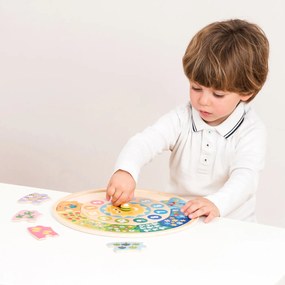 Orologio di legno + puzzle