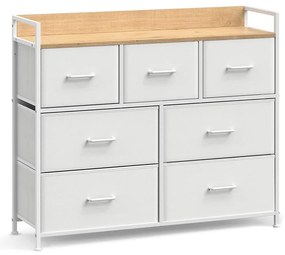 Armadietto con cassetti KIRA bianco/marrone