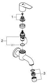 GROHE 20238001 - Valvola di scarico DN 15, cromo lucido
