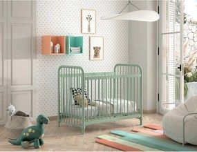 Lettino in metallo verde 60x120 cm BRONXX - Vipack