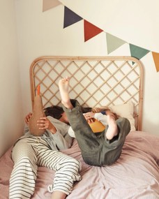 Kave Home - Testiera Citlalli in rattan finitura naturale per letto da 90 cm