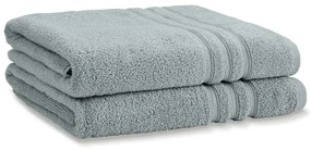 Set di asciugamani tipo terry verde polveroso in cotone 2 pz 90x140 cm Zero Twist – Catherine Lansfield