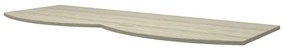 Top per lavabo Vague BADEN HAUS L 138 x H 1.6 x P 51 cm rovere sbiancato mdf