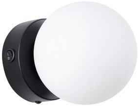 Lampada da parete bianca e nera Blaze – Sollux