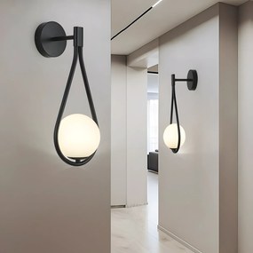 Lampada da parete G093-1W Black White