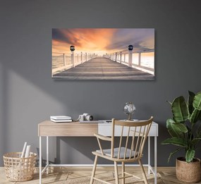 Quadro su tela – Vecchio molo di legno