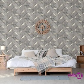 DUTCH WALLCOVERINGS Carta da Parati Onyx Grigio Scuro
