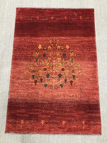 Loribaft Tappeto persiano 110x70 Rosso (Iran) Annodato A Mano