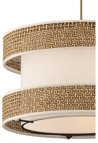 Lampadario con cavo HALO 1xE27/60W/230V crema/beige