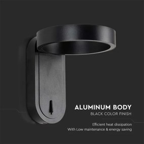 Lampada da parete LED 5W 230V 3000K/4000K nero