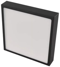 Plafoniera LED LED/21W/230V 3000/3500/4000K 22,5x22,5 cm nera