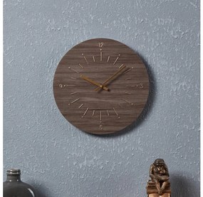 Eglo 425508 - Orologio da parete TAKAHAGI 1xAA diametro 30 cm marrone