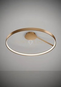 Anello lampada da soffitto rame spazzolato diam.78cm 2700k 2761lm ...