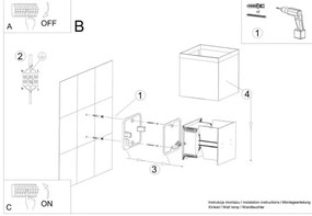 Applique a LED da esterno LUCA LED/6W/230V IP54