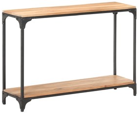 Tavolo Consolle 110x30x75 Cm İn Legno Massello Di Acacia /