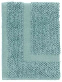 Tappeto scendi doccia 100% cotone verde acqua 45x64 cm