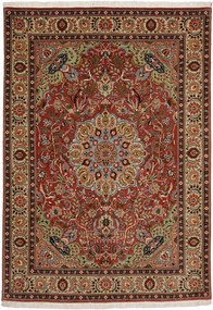 Tabriz Tappeto persiano 150 x 210 Marrone (Iran) Annodato A Mano