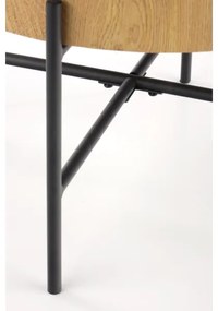 Tavolino BROOKLYN 45x45 cm nero/beige