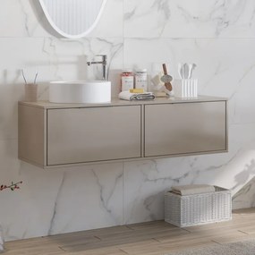 Mobile sospeso 120cm con doppio cassetto scorrevole KSPR-120 - KAMALU