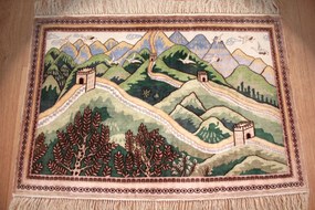 Hereke Tappeto orientale 90x70 (Cina) Annodato A Mano