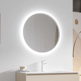 Composizione bagno sospesa mobile 80cm e mensolone da 140cm | KAM-KK801 - KAMALU