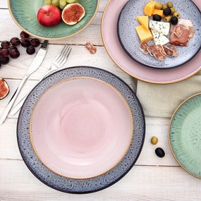 Piatto fondo rosa in ceramica ø 20,5 cm Glaze – Orion