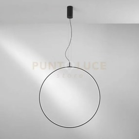 Lampadario a sospensione led toorx nera 40w 4720lm cct 3000 4000 65...